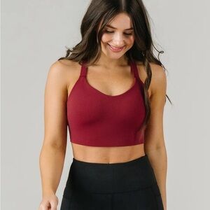 ZYIA Affinity Sports Bra Red Size Large